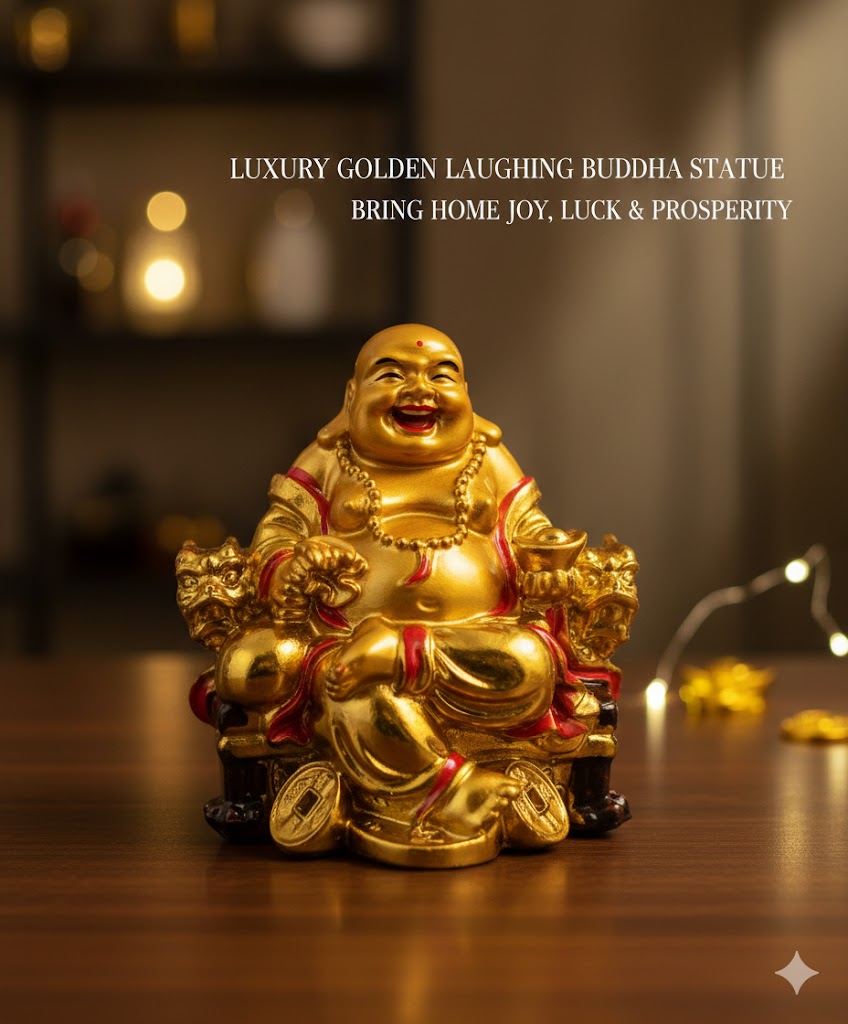 Feng Shui Sitting Laughing Buddha Showpiece