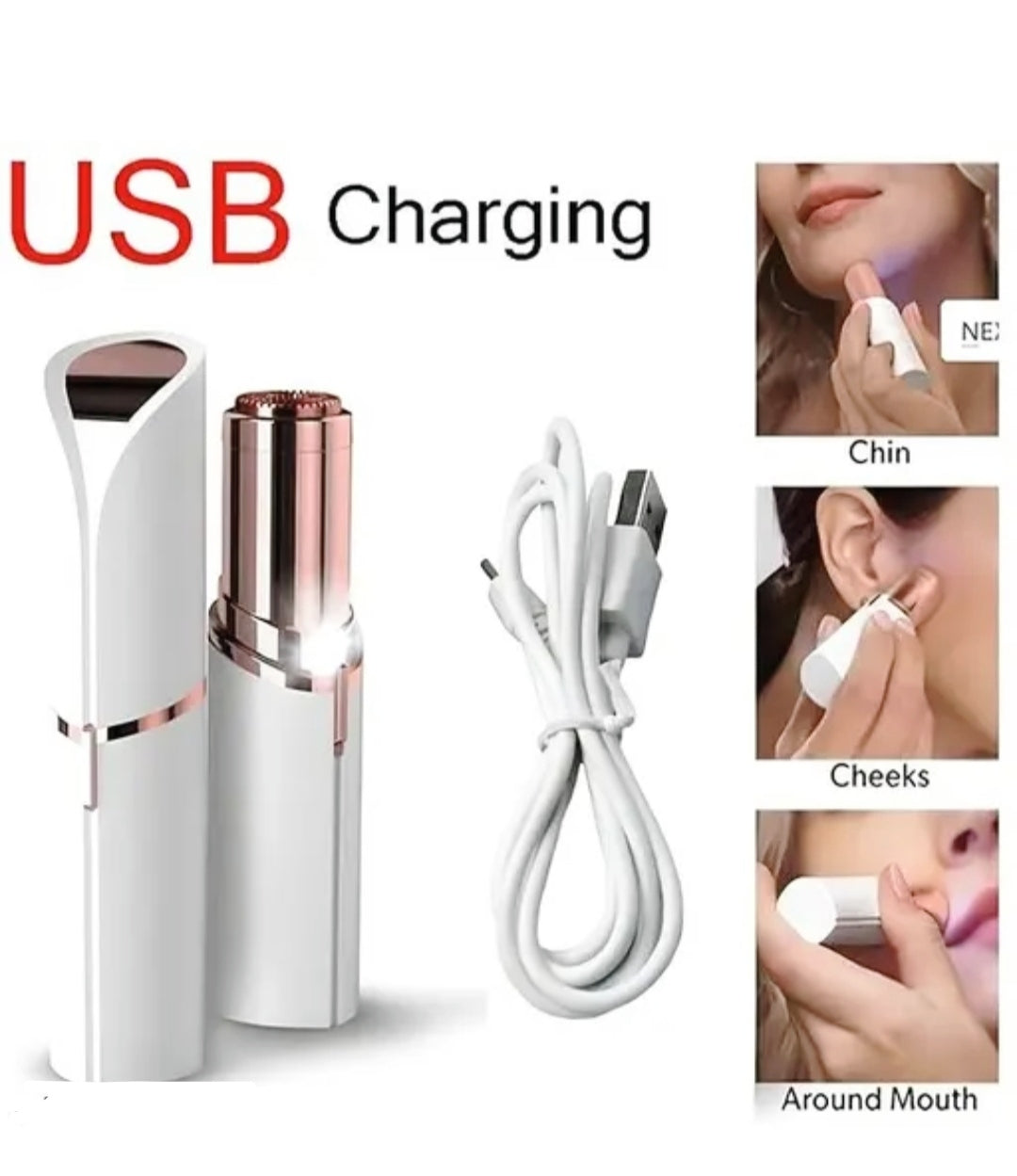 Facial hair removal for women with Charging - face, nose, Lips hair removal Electric trimmer